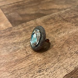 Large Gold Colored Cocktail Ring